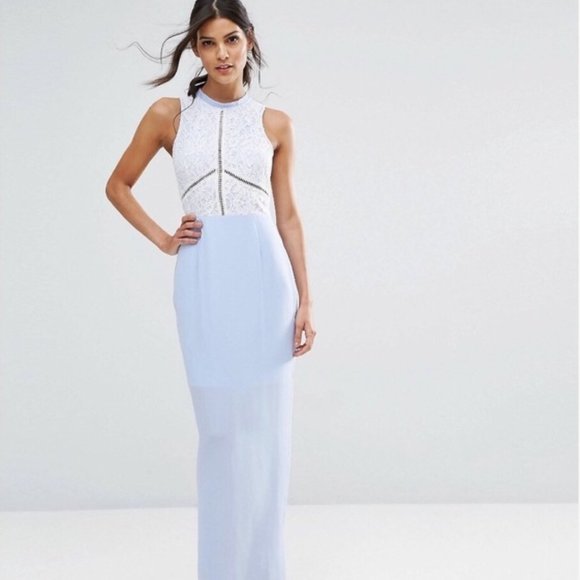 Lace Open Back Maxi Dress - Picture 1 of 4